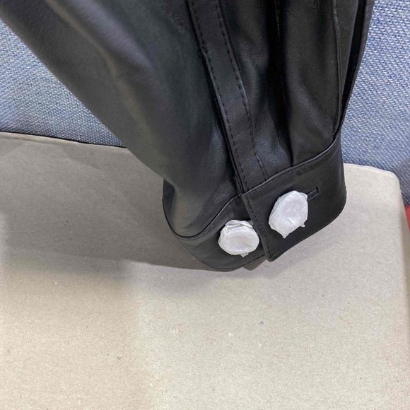 Marcello Sport Mens Black Lambskin Long Sleeve Full Zip Jacket Size XXL - Picture 5 of 14